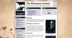 Desktop Screenshot of housman-society.co.uk