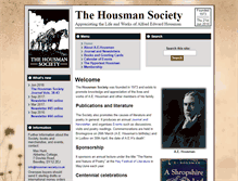 Tablet Screenshot of housman-society.co.uk